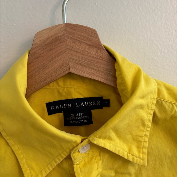 Ralph Lauren yellow button down Shirt - Picture 6 of 8